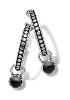 Hot Sale ???? Brighton® Pebble Dot Onyx Reversible Hoop Earrings ???? -Brighton shop Belk 1150
