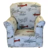 Buy ???? Brighton Home Furniture Modern Toddler Rocker in Airplaine Printed Cotton ???? -Brighton shop Belk 1265