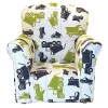 Outlet ???? Brighton Home Furniture Modern Toddler Rocker in Dump Truck Printed Cotton ???? -Brighton shop Belk 1273