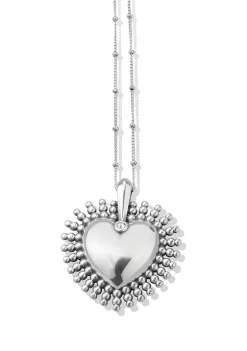 Hot Sale ???? Brighton® Pretty Tough Heart Pendant Necklace in Sterling Silver ???? -Brighton shop Belk 158