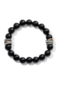 Budget ???? Brighton® Neptune's Rings Black Agate Stretch Bracelet ????