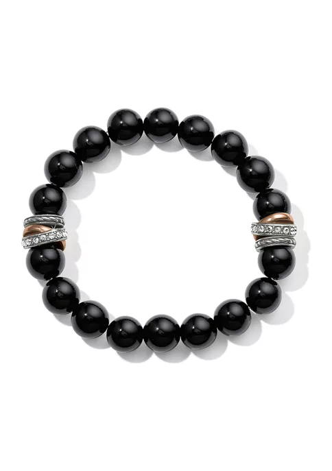 Budget ???? Brighton® Neptune's Rings Black Agate Stretch Bracelet ???? 3 Budget ???? Brighton® Neptune's Rings Black Agate Stretch Bracelet ????