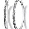 New ⌛ Brighton® Meridian Thin Large Hoop Earrings ???? -Brighton shop Belk 578