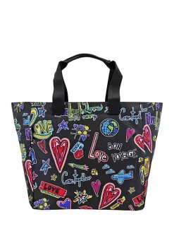 Best Sale ???? Brighton® Love Scribble Lock It Super Tote ⭐ -Brighton shop Belk 605