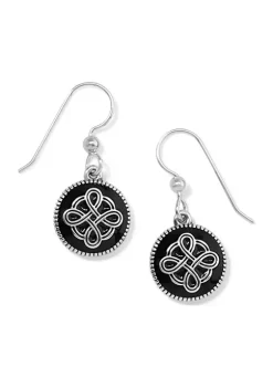 Wholesale ???? Brighton® Interlok Noir French Wire Earrings ⌛ -Brighton shop Belk 782