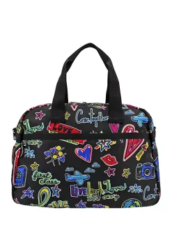 Best Sale ???? Brighton® Love Scribble Jetsetter Duffle ⌛ -Brighton shop Belk 799