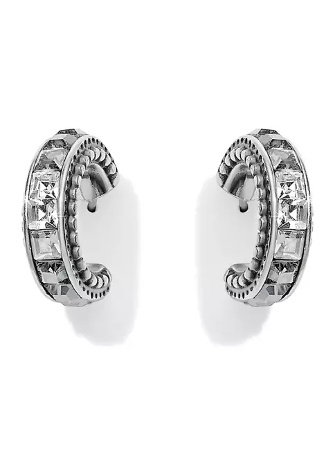 Discount ⌛ Brighton® Spectrum Ice Post Hoop Earrings ???? 3 Discount ⌛ Brighton® Spectrum Ice Post Hoop Earrings ????