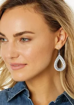 Cheap ???? Brighton® Pebble Open Teardrop Reversible Earrings ???? -Brighton shop Belk 879