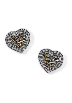 Coupon ???? Brighton® Neptune's Rings Woven Heart Post Earrings ???? -Brighton shop Belk 925